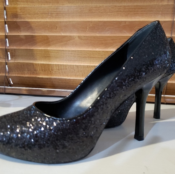 Nina Black glitter heels - Picture 4 of 6